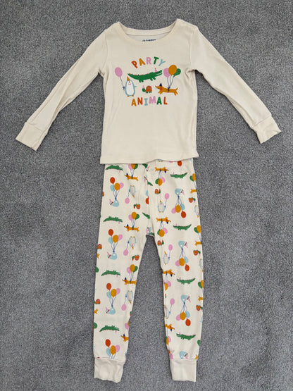 Old Navy Unisex Printed Snug-Fit Pajama Set for Toddler, Party Animal, 3T, Kids 3T