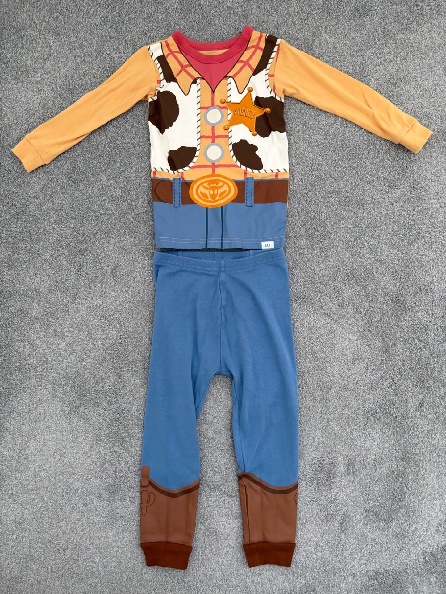 Gap × Disney Baby Organic Cotton Toy Story PJ Set, Woody, 3 years, Kids 3T