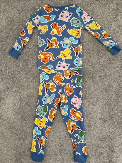 H&M Jersey Pajamas Set, Pokemon Print, 3Y, Kids 3T