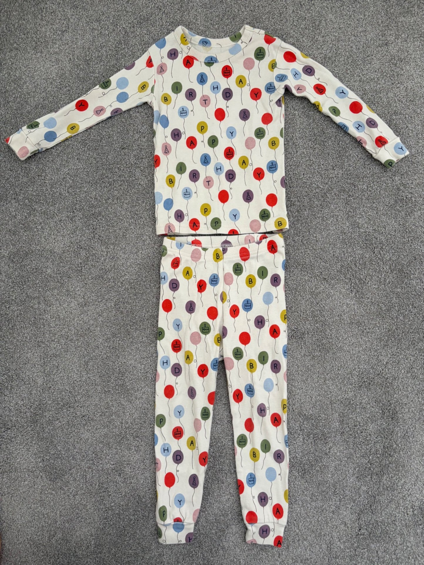 Baby Gap Toddler Organic Cotton Birthday PJ Set, 3 years , Kids 3T