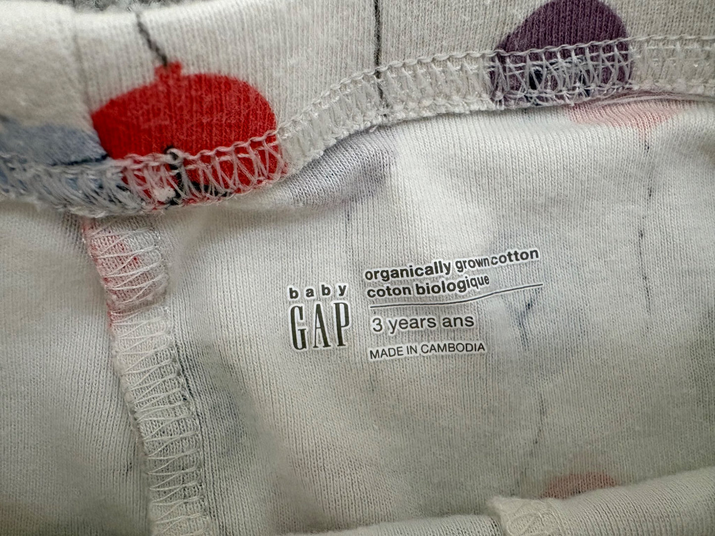 Baby Gap Toddler Organic Cotton Birthday PJ Set, 3 years , Kids 3T