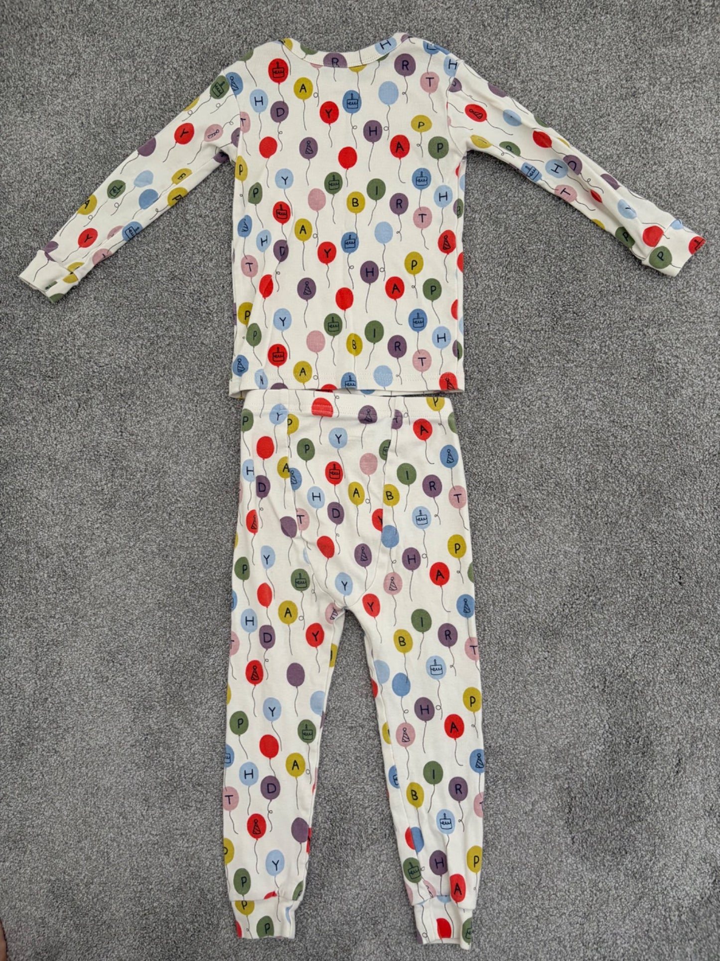 Baby Gap Toddler Organic Cotton Birthday PJ Set, 3 years , Kids 3T