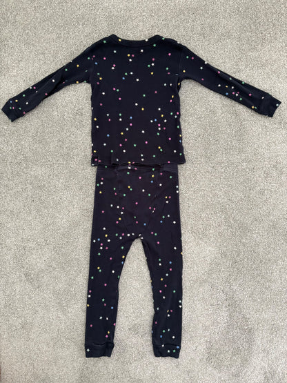 Baby Gap Toddler Organic Brushed Cotton PJ Set, Navy Multi-Star, 3 years, Kids 3T