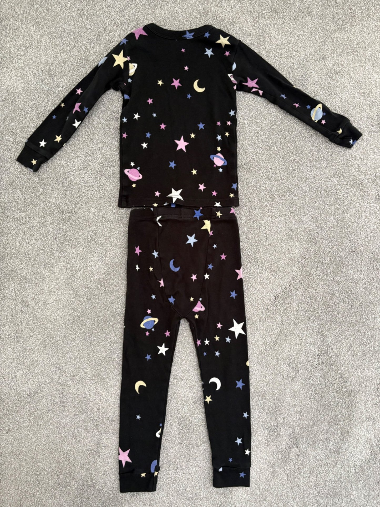 Baby Gap Toddler Organic Brushed Cotton PJ Set, Star/Moon/Planets, 3 years, Kids 3T