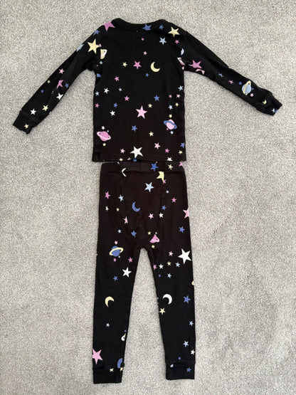 Baby Gap Toddler Organic Brushed Cotton PJ Set, Star/Moon/Planets, 3 years, Kids 3T