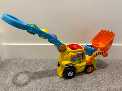 VTech Pop-a-Balls Push & Pop Bulldozer, English Version, 1-3 years