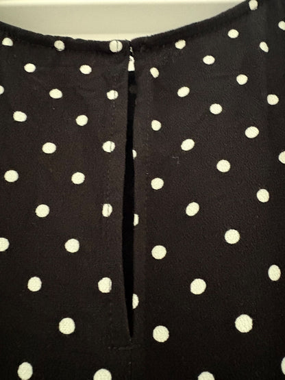 H&M MAMA Creped Nursing Dress, Black/Dotted, Size M, NWOT, Maternity M (8-10)