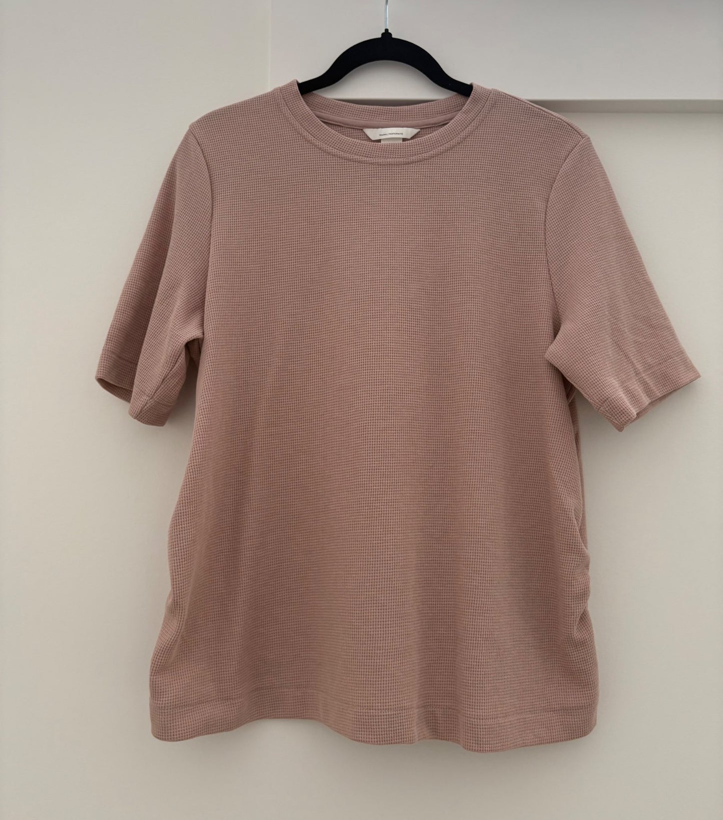 H&M MAMA Ribbed T-shirt, Pink, Size M, NWOT, Maternity M (8-10)