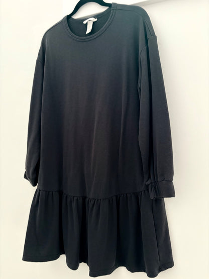 H&M MAMA Sweatshirt Dress, Dark Grey, Size M, Maternity M (8-10)