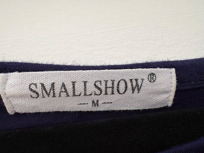 Smallshow Women's Short Sleeve Nursing Dress for Breastfeeding, Navy, Size M, Maternity M (8-10)