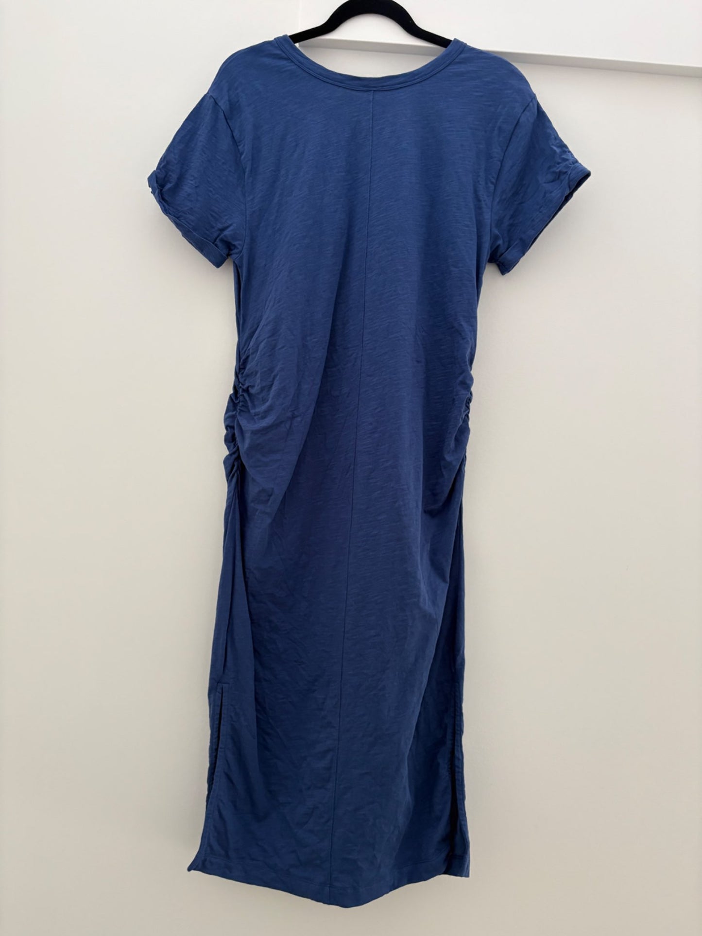 Old Navy Maternity Short-Sleeve Slub-Knit Henley Midi Dress, Seaborne, Size L, Maternity L (12-14)