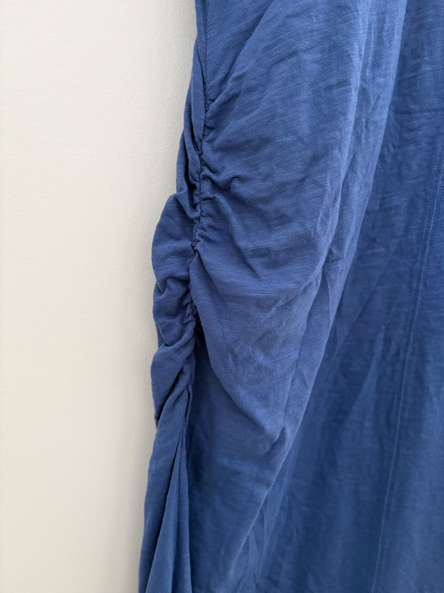 Old Navy Maternity Short-Sleeve Slub-Knit Henley Midi Dress, Seaborne, Size L, Maternity L (12-14)