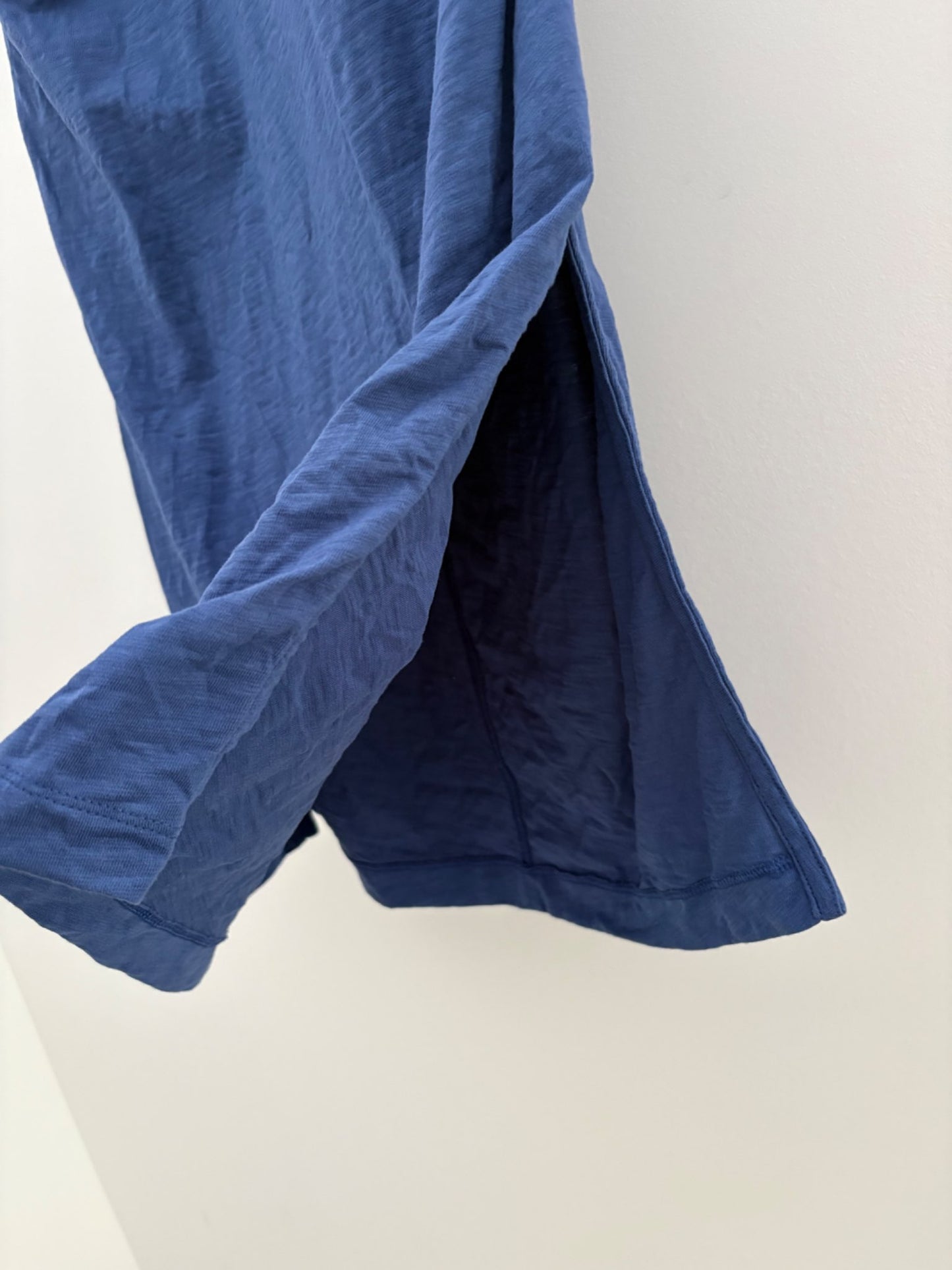 Old Navy Maternity Short-Sleeve Slub-Knit Henley Midi Dress, Seaborne, Size L, Maternity L (12-14)