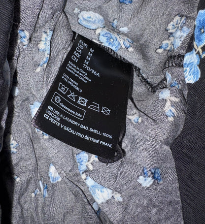 H&M MAMA Tie-belt Dress, Black/Blue Floral, Size M, NWOT, Maternity M (8-10)