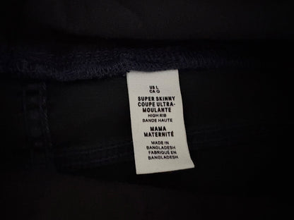 H&M MAMA Super Skinny Jeans, Dark Blue, Size L, NWOT, Maternity L (12-14)