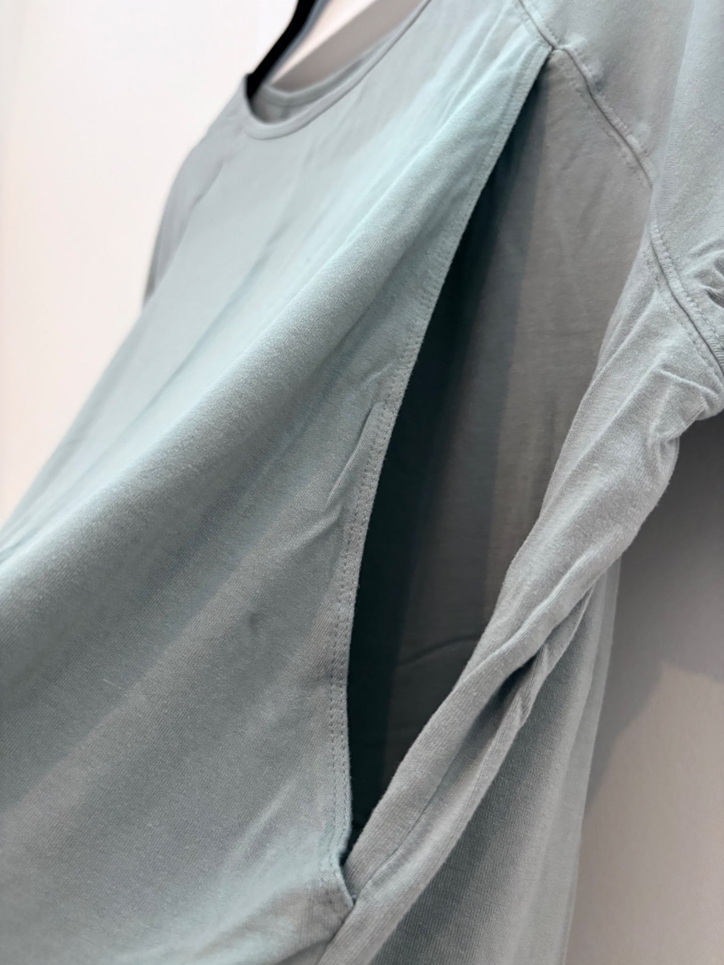 Old Navy Maternity Luxe Nursing T-Shirt, Silver Sage, Size M, Maternity M (8-10)