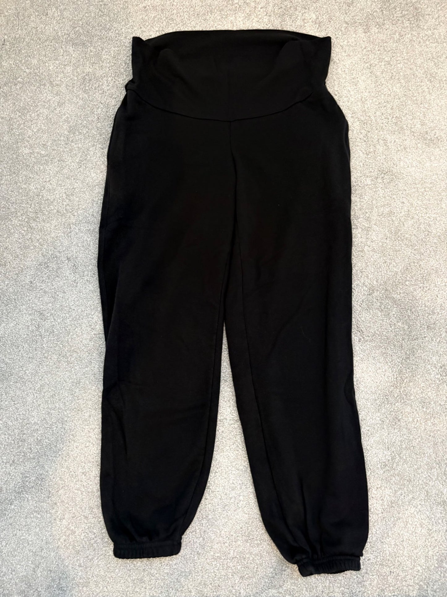 Old Navy Maternity Rollover-Waist Sweatpants, Black, Size S , Maternity S (4-6)