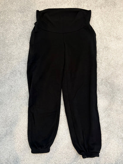 Old Navy Maternity Rollover-Waist Sweatpants, Black, Size S , Maternity S (4-6)