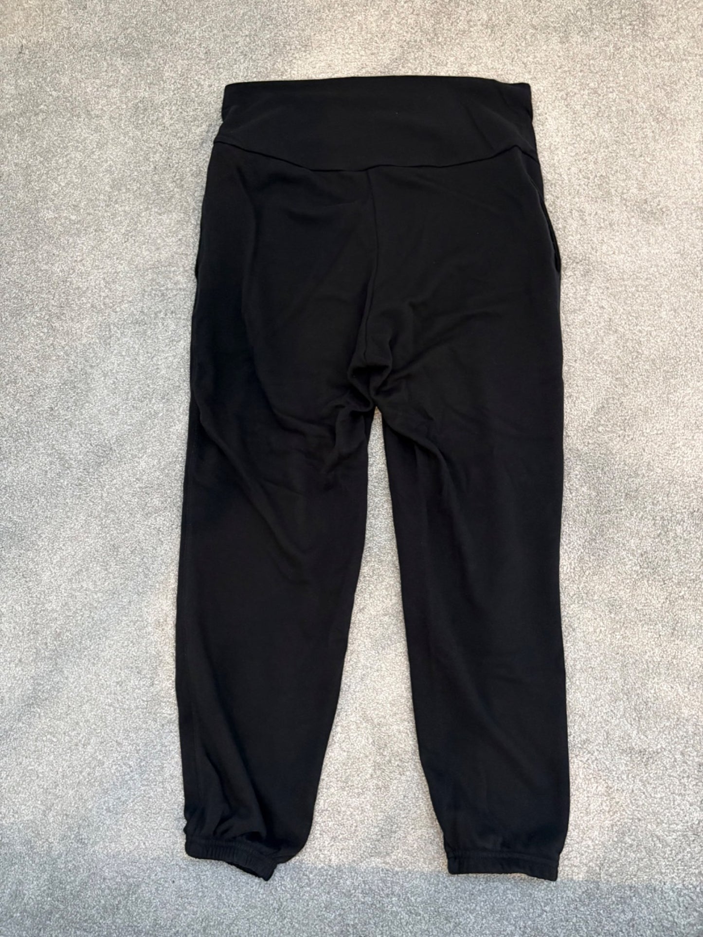 Old Navy Maternity Rollover-Waist Sweatpants, Black, Size S , Maternity S (4-6)