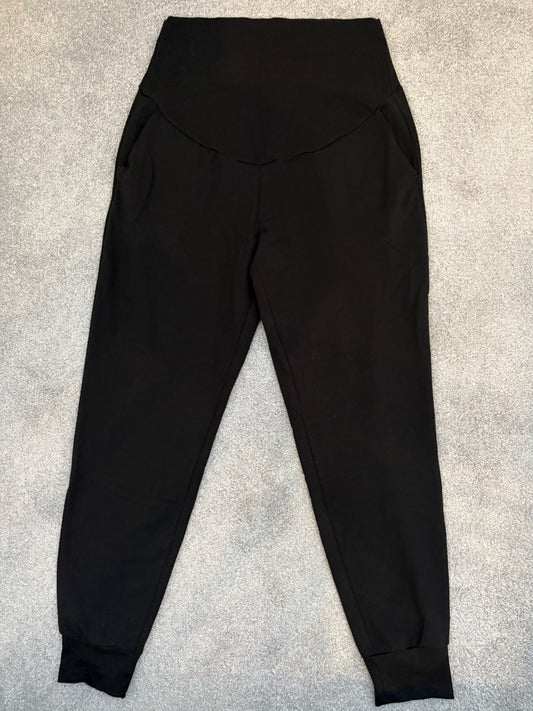 H&M MAMA Joggers, Black, Size L, Maternity L (12-14)