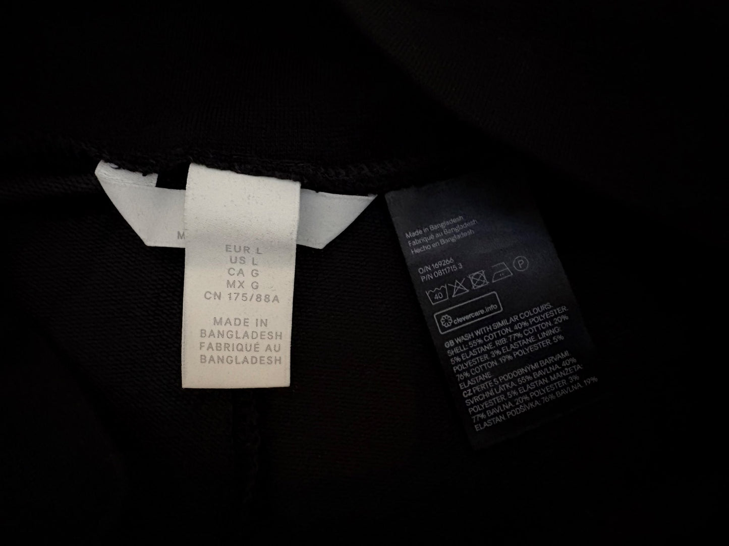 H&M MAMA Joggers, Black, Size L, Maternity L (12-14)
