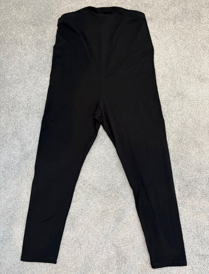 H&M MAMA Crop Leggings, Black, Size L, Maternity L (12-14)
