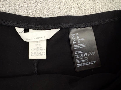 H&M MAMA Jersey Leggings, Black, Size M, Maternity M (8-10)
