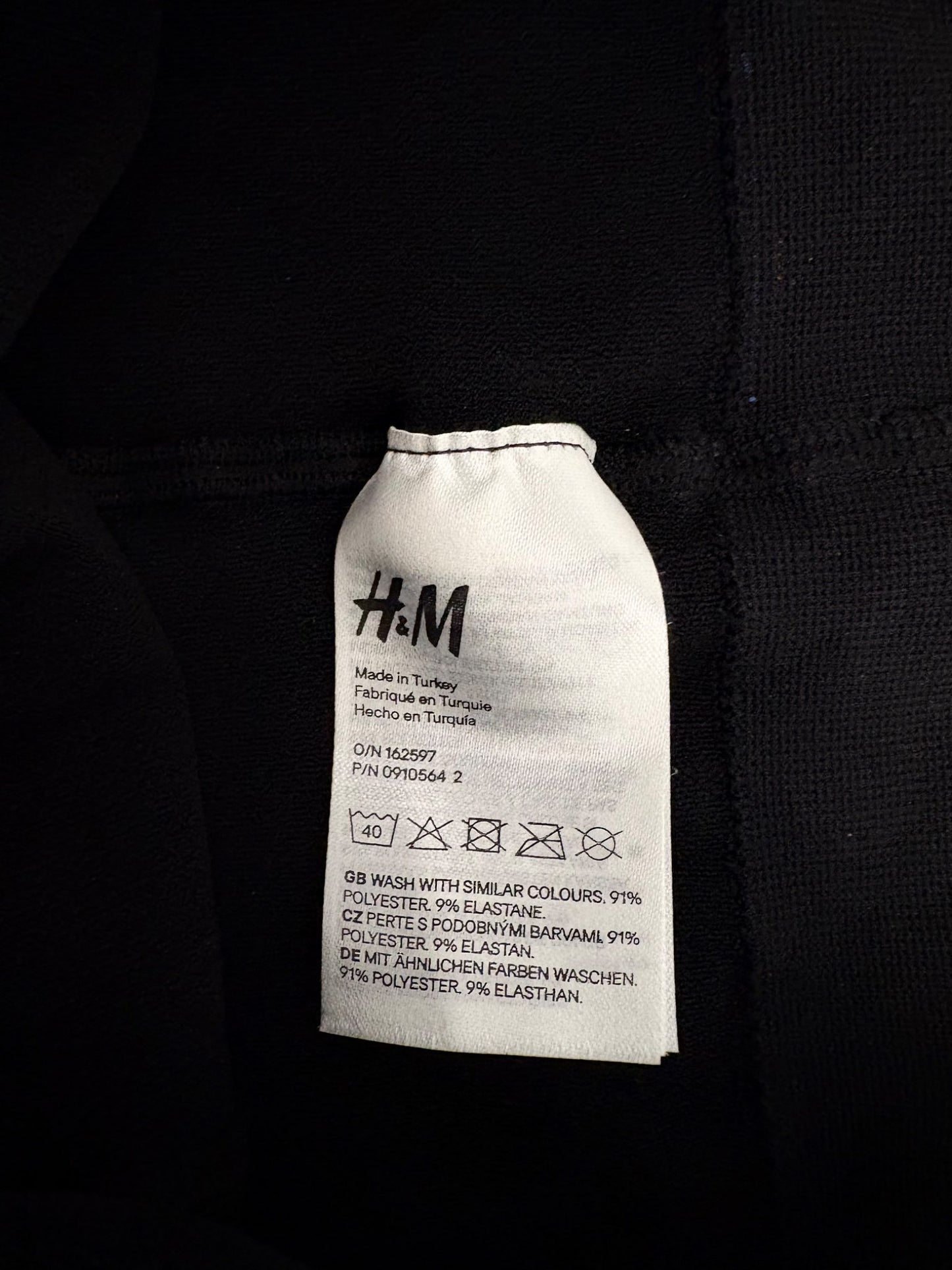 H&M MAMA Tights 200 Denier, Black, Size L, Maternity L (12-14)
