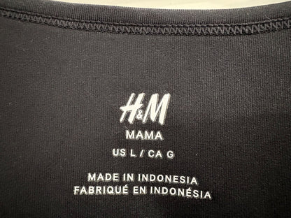 H&M MAMA Sports Tank Top, Black, Size L, Maternity L (12-14)