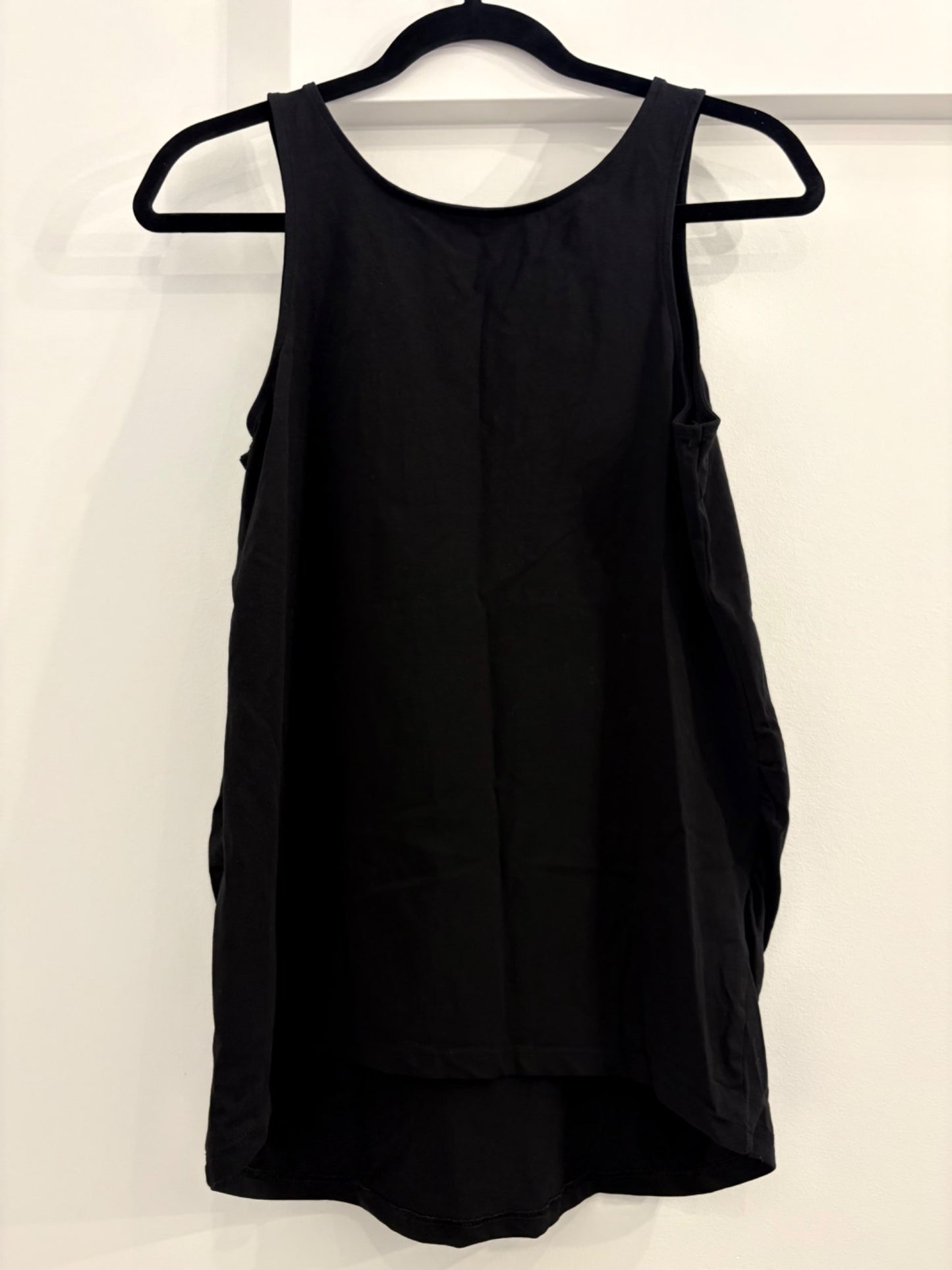 H&M MAMA Cotton Tank Top, Black, Size L, Maternity L (12-14)