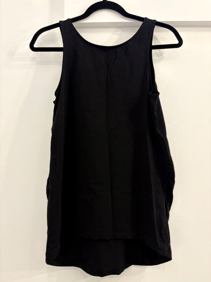 H&M MAMA Cotton Tank Top, Black, Size L, Maternity L (12-14)