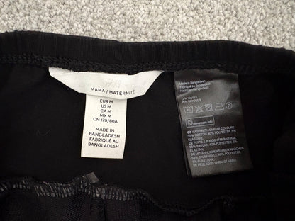 H&M MAMA Joggers, Black, Size M, Maternity M (8-10)