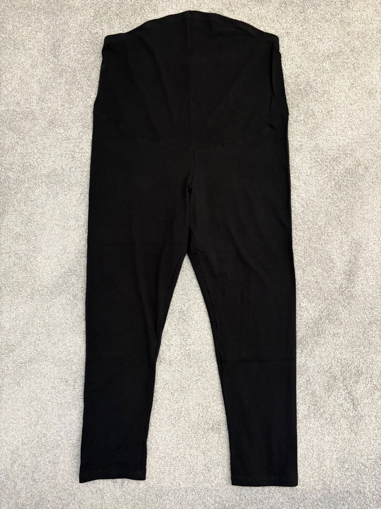 H&M MAMA Crop Leggings (B), Black, Size L, Maternity L (12-14)