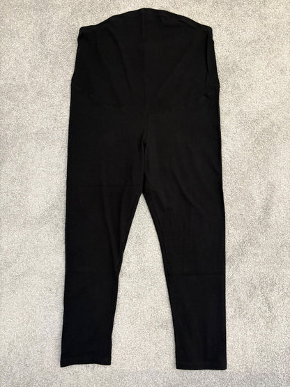 H&M MAMA Crop Leggings (B), Black, Size L, Maternity L (12-14)