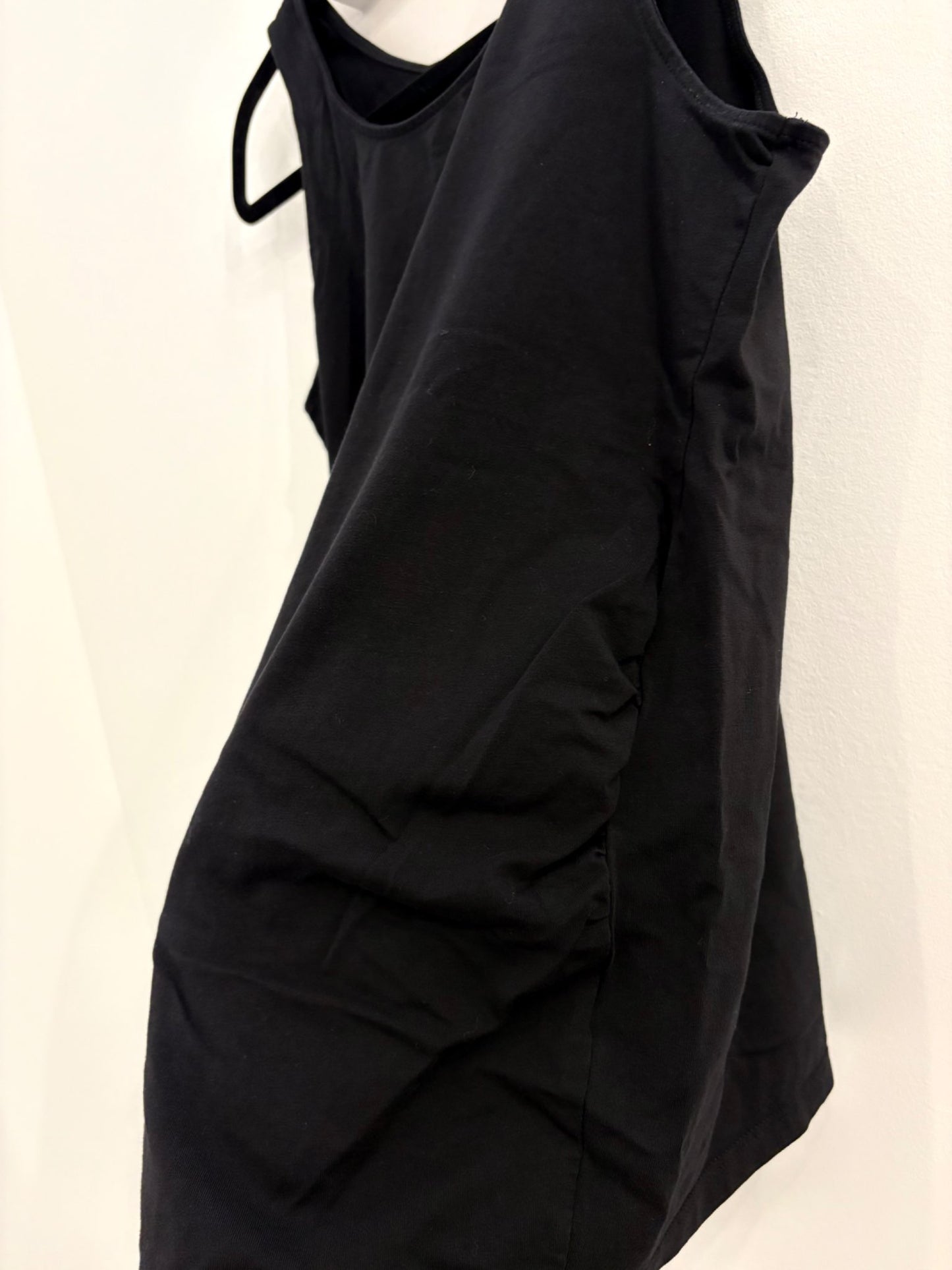 H&M MAMA Cotton Tank Top (B), Black, Size L, Maternity L (12-14)