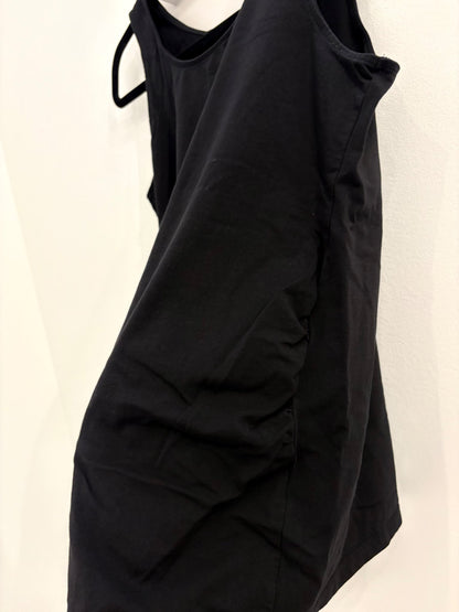 H&M MAMA Cotton Tank Top (B), Black, Size L, Maternity L (12-14)