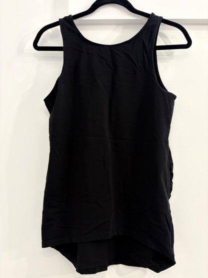H&M MAMA Cotton Tank Top (B), Black, Size L, Maternity L (12-14)