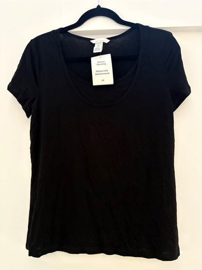 H&M MAMA Nursing Top, Black, Size M, NWT, Maternity M (8-10)