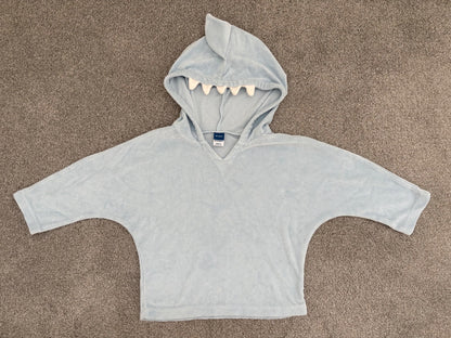 Old Navy Critter Swim Cover-Up Hoodie, Blue Shark, 18-24 months, Kids 24 Month (18-24M)