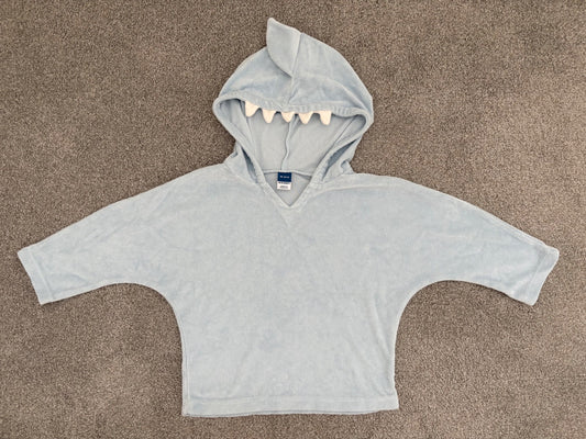 Old Navy Critter Swim Cover-Up Hoodie, Blue Shark, 18-24 months, Kids 24 Month (18-24M)