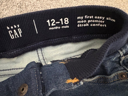 Baby Gap My First Jeans, Dark Wash, 12-18 months, Kids 18 Month (12-18M)