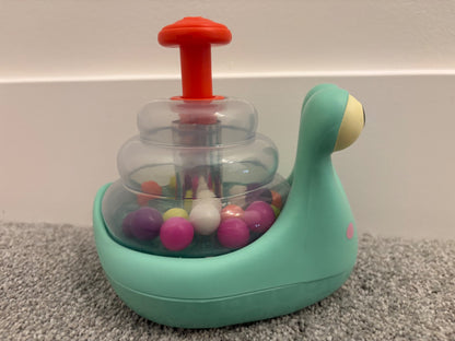 B. toys Escar-Glooooow Snail Ball Popper Baby Toy, 10+ Months