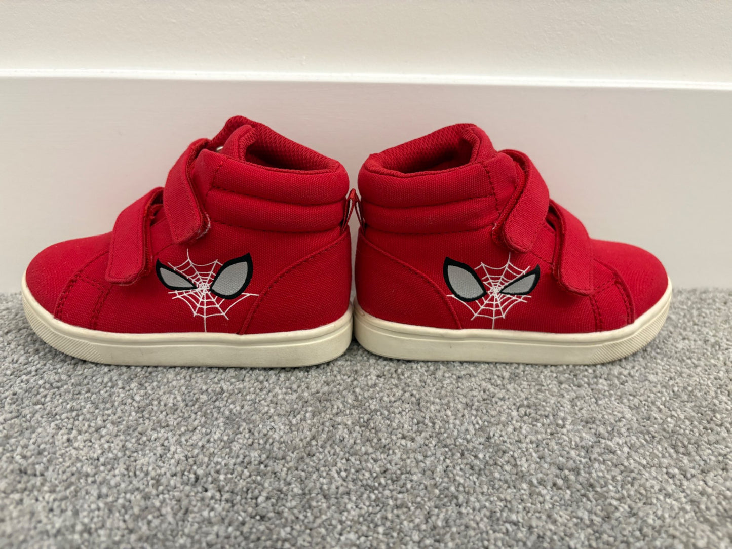 Baby Gap Marvel Spiderman High Top Sneakers, Red, Size 7, Shoes 7 (Walkers:12-24 mth)