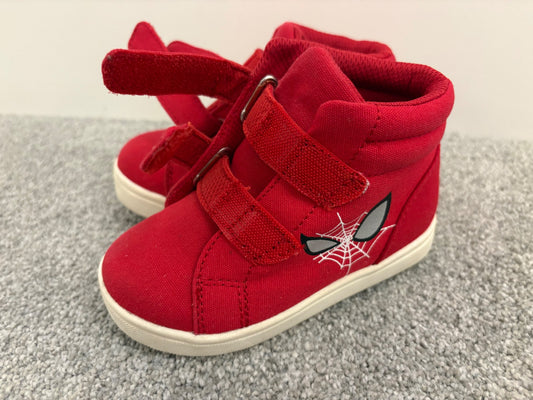 Baby Gap Marvel Spiderman High Top Sneakers, Red, Size 7, Shoes 7 (Walkers:12-24 mth)