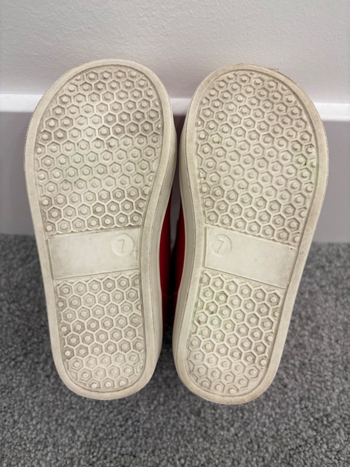 Baby Gap Marvel Spiderman High Top Sneakers, Red, Size 7, Shoes 7 (Walkers:12-24 mth)
