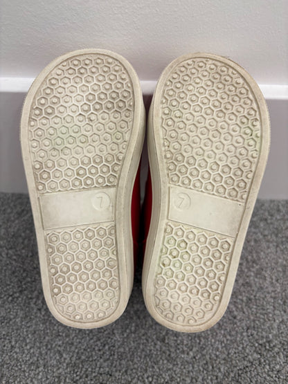 Baby Gap Marvel Spiderman High Top Sneakers, Red, Size 7, Shoes 7 (Walkers:12-24 mth)