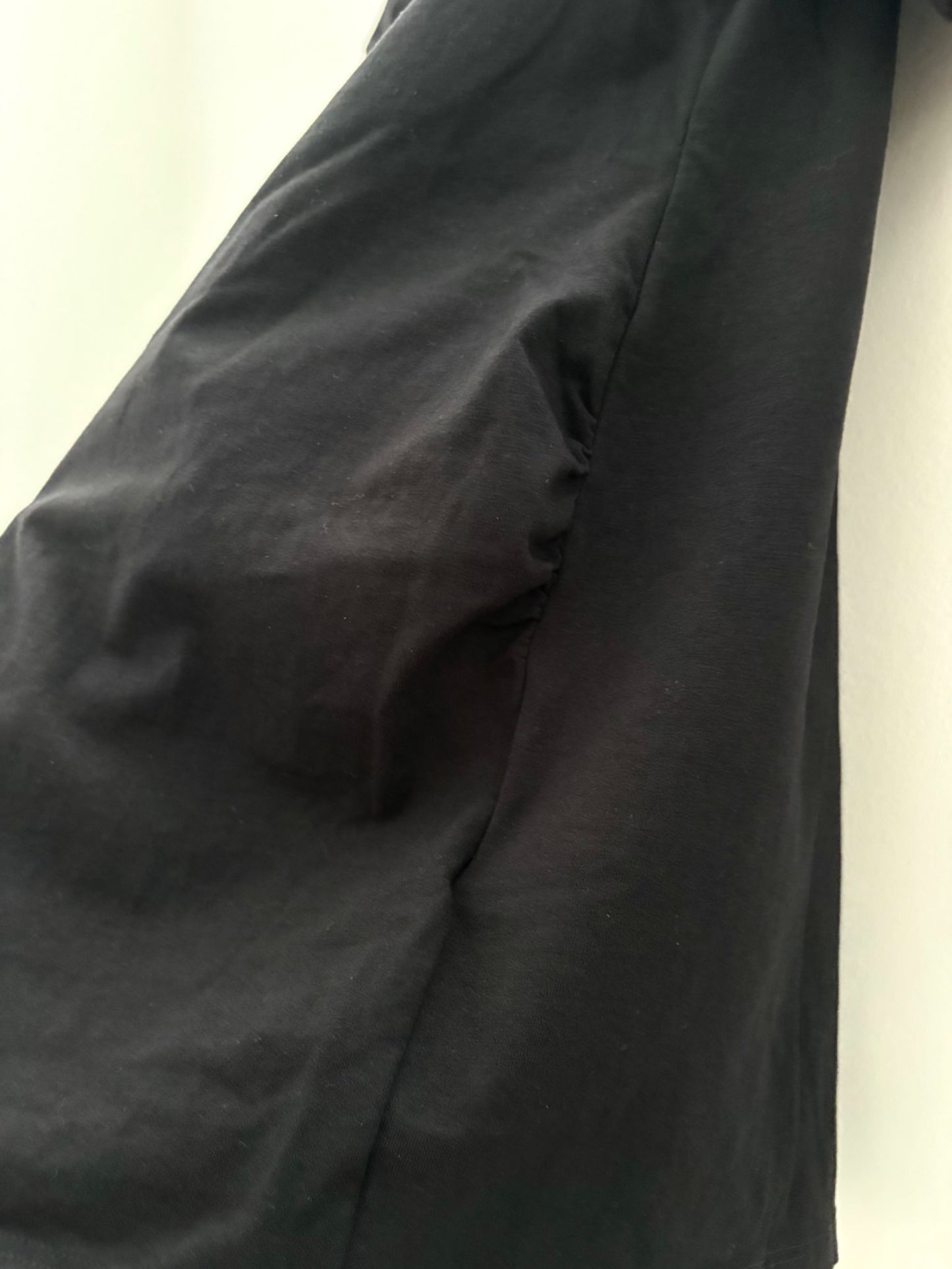H&M MAMA Cotton T-shirt, Black, Size L, Maternity L (12-14)