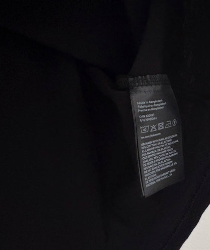 H&M MAMA Cotton T-shirt, Black, Size L, Maternity L (12-14)