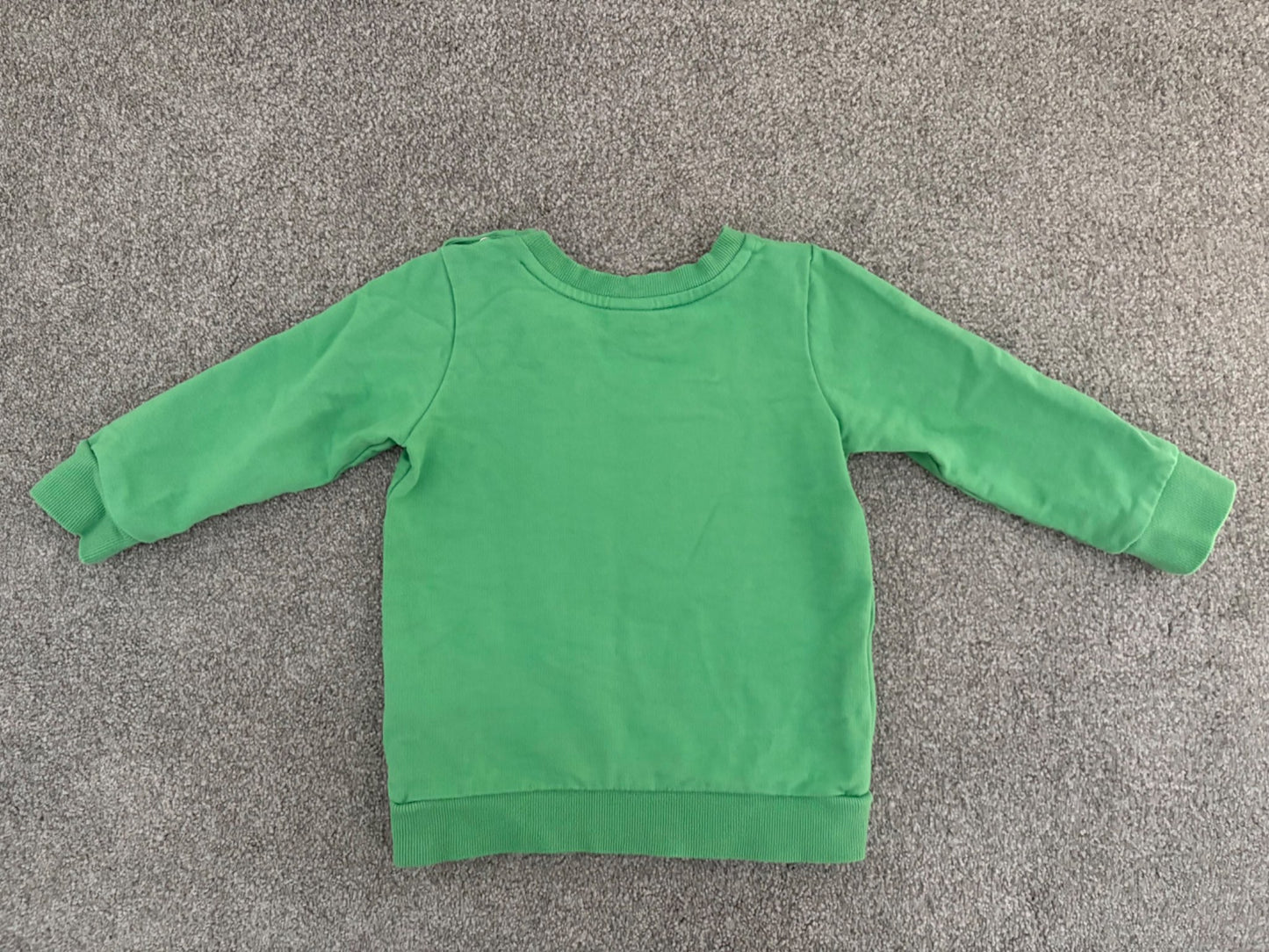 Seed Heritage Baby Boy's Chenille Elephant Appliqué Sweater, Green, 12-18 Months, Kids 18 Month (12-18M)