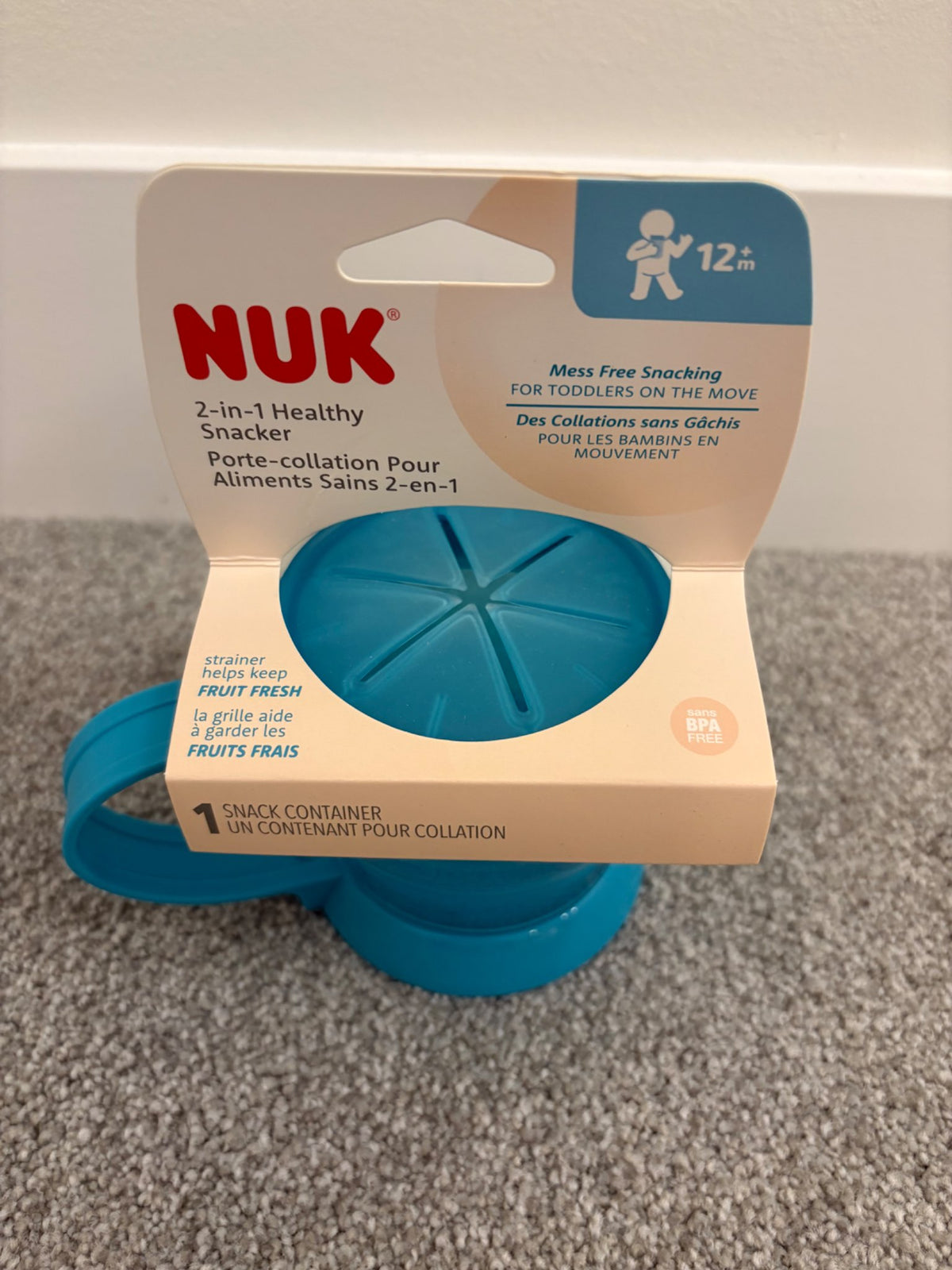 NUK 2-in-1 Healthy Snacker, 12+ months, New in Packaging (A)